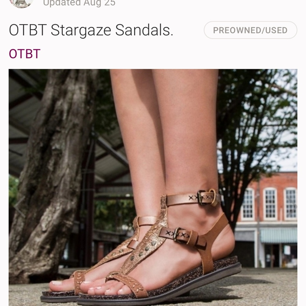 OTBT STARGAZE GLADIATOR SANDALS LADIES SIZE 9.5